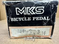 Nos MKS MP 303 Red Anodised Pedals 1/2 Boxed Mint Old School BMX
