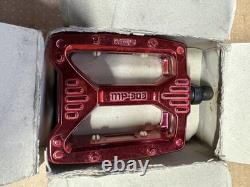 Nos MKS MP 303 Red Anodised Pedals 1/2 Boxed Mint Old School BMX