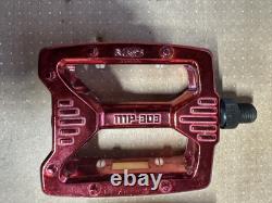Nos MKS MP 303 Red Anodised Pedals 1/2 Boxed Mint Old School BMX