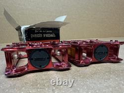 Nos MKS MP 303 Red Anodised Pedals 1/2 Boxed Mint Old School BMX
