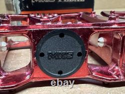 Nos MKS MP 303 Red Anodised Pedals 1/2 Boxed Mint Old School BMX