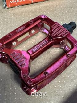 Nos MKS MP 303 Red Anodised Pedals 1/2 Boxed Mint Old School BMX