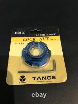 Nos original tange lp440 old school bmx headset locknut sealed dated 1987 blue