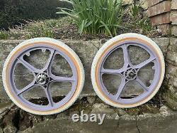 OGK Lavender BMX Mag Wheel Vintage Old School BMX with Tyres