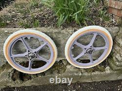 OGK Lavender BMX Mag Wheel Vintage Old School BMX with Tyres