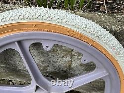 OGK Lavender BMX Mag Wheel Vintage Old School BMX with Tyres