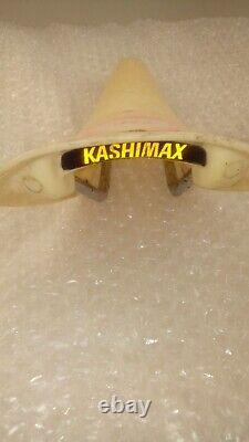 OG Kashimax Aero White Survivor Old School BMX Seat 80s slight crack