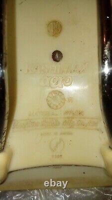 OG Kashimax Aero White Survivor Old School BMX Seat 80s slight crack