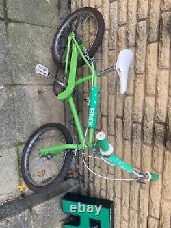 OLD SCHOOL BMX 1980s CLASSIC BMX BIKE TOTALLY ORIGINAL (COMPLETE) RARE GREEN MH