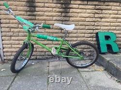 OLD SCHOOL BMX 1980s CLASSIC BMX BIKE TOTALLY ORIGINAL (COMPLETE) RARE GREEN MH