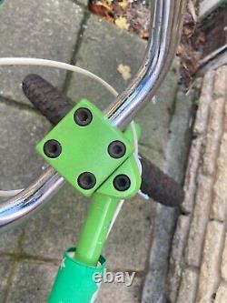 OLD SCHOOL BMX 1980s CLASSIC BMX BIKE TOTALLY ORIGINAL (COMPLETE) RARE GREEN MH