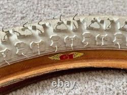 OLD SCHOOL BMX GT FREESTYLE TYRE, 20 x 1.75 WHITE, NOS 80s ITEM