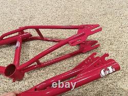 OLD SCHOOL BMX ORIGINAL'87 GT PERFORMER FRAME FORK MAGENTA REFINISHED pro 20