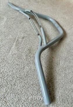 OLD SCHOOL BMX SKYWAY EZ2 BARS, GREY, PERFECT NOS 80s ITEM