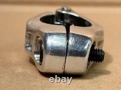 OLD SCHOOL VINTAGE BMX 1980's DIA COMPE MX HINGED SEAT CLAMP IN SILVER