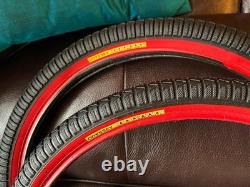 Odyssey Bermuda By Day Smith Mid School BMX Tyres Old Gt Race Freestyle S&m Tnt