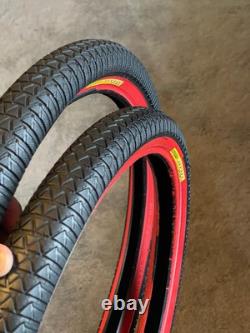 Odyssey Bermuda By Day Smith Mid School BMX Tyres Old Gt Race Freestyle S&m Tnt