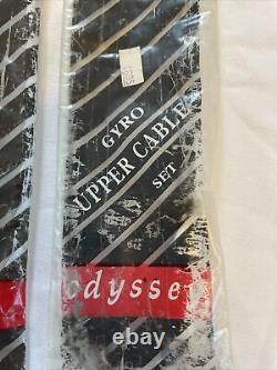 Odyssey Upper & Lower White Gyro Cable Set Gen 1 Old School Freestyle BMX