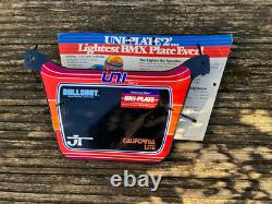 Old BMX 80s vintage Uni 2 race plate