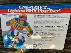 Old BMX 80s vintage Uni 2 race plate
