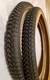 Old Bmx Snake Belly Tires Fat/thin Cheng Shin 20x1.75 & 20x2.125 Black Skin Wall