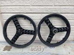 Old Mid School BMX 20 GT ACS STEALTH mag wheels. Black Performer Made In USA