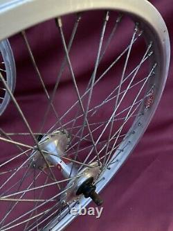 Old/Mid School Rare ProLite Bmx 48 Spoke Wheels Double Skin/Pro Semi Sealed Hub