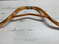 Old School Aluminium Gold 80s BMX Hsin Lung V Handlebars