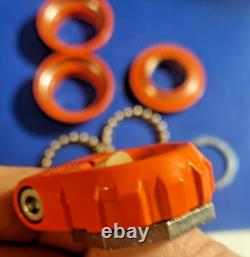 Old School BMX, 80s Orange Tioga Mx 101 Headset In Box Good Used Condtion