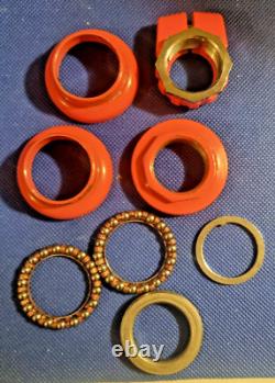 Old School BMX, 80s Orange Tioga Mx 101 Headset In Box Good Used Condtion