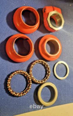 Old School BMX, 80s Orange Tioga Mx 101 Headset In Box Good Used Condtion