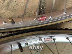 Old School BMX. Araya 24 X 1.75 Suzue Hubs Cheng Shin Tyres Nice! Cruiser 1980s