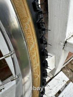 Old School BMX Araya 24 X 1.75 Wheel Set Suzue Hubs Cheng shin Tyres 1980's Nice