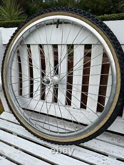Old School BMX Araya 24 X 1.75 Wheel Set Suzue Hubs Cheng shin Tyres 1980's Nice