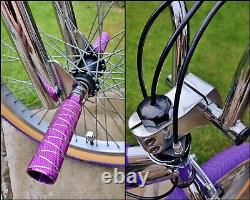 Old School BMX Bike USA Retro Vintage Freestyler Bicycle Mid Skool PURPLE Retro