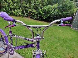 Old School BMX Bike USA Retro Vintage Freestyler Bicycle Mid Skool PURPLE Retro