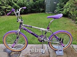 Old School BMX Bike USA Retro Vintage Freestyler Bicycle Mid Skool PURPLE Retro