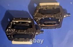 Old School BMX, Black 80s Shimano 1pc Pedals, good Used Condtion