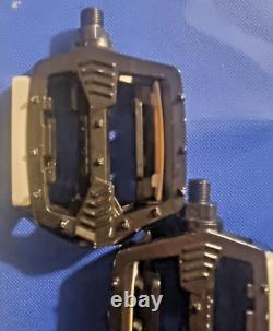 Old School BMX, Black 80s Shimano 1pc Pedals, good Used Condtion