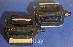 Old School BMX, Black 80s Shimano 1pc Pedals, good Used Condtion