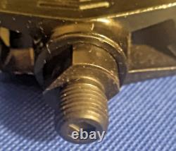 Old School BMX, Black 80s Shimano 1pc Pedals, good Used Condtion