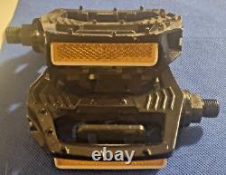 Old School BMX, Black 80s Shimano 1pc Pedals, good Used Condtion