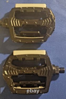Old School BMX, Black 80s Shimano 1pc Pedals, good Used Condtion