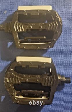 Old School BMX, Black 80s Shimano 1pc Pedals, good Used Condtion