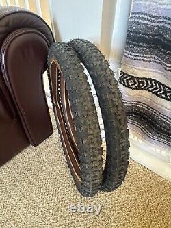 Old School BMX Cheng shin 20 X2.125 Fat/fat Pair Of Tyres Tires Good Tread 80's