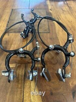 Old School BMX Diacompe 890 Black Brakes With Centralisers Tech 3 Levers+cables