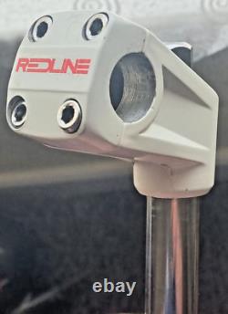 Old School BMX. Early 80s White Redline Forklifter Stem By Suntour. Original Box