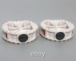 Old School BMX KKT Pedals WHITE 1/2 Freestyle Lollipop 80s