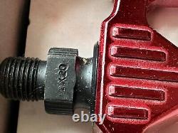 Old School BMX Mks Mikashima 80's Mp-303 Red Anno 1/2 Pedals NOS