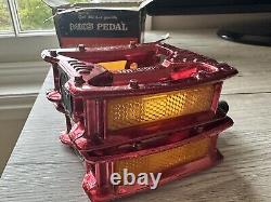 Old School BMX Mks Mikashima 80's Mp-303 Red Anno 1/2 Pedals NOS